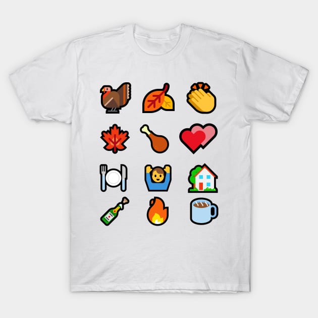 Thanksgiving Emoji T-Shirt by mrsmitful